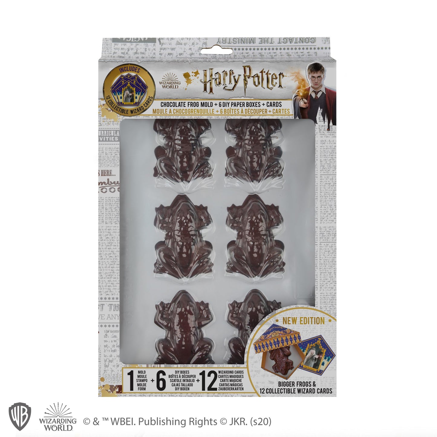 Molde Ranas de Chocolate y Cartas de Magos - Harry Potter