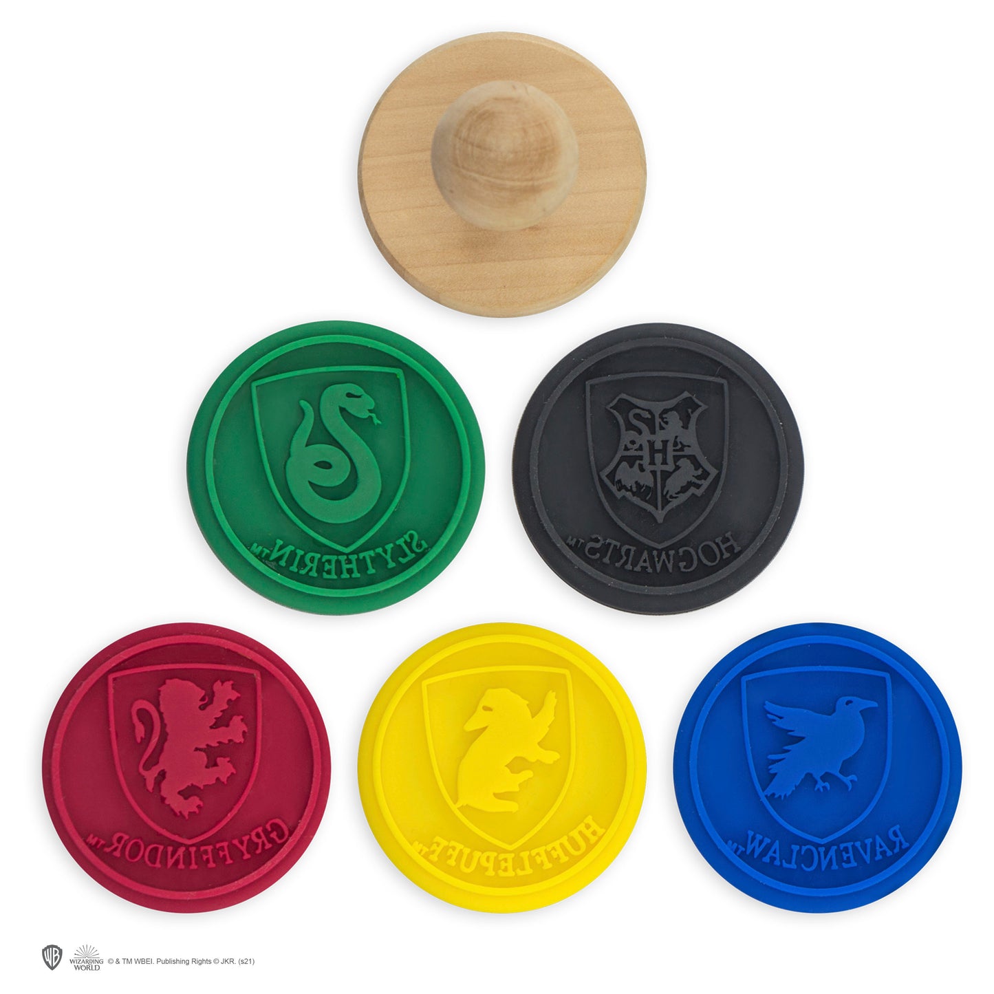 Set de 5 sellos intercambiables casas de Hogwarts